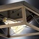 preview thumbnail 4 of 5, Luxury Industrial Chic Ceiling Fixture, 6"H x 12"W, with Modern Farmhouse Style, Olde Bronze Finish by Urban Ambiance