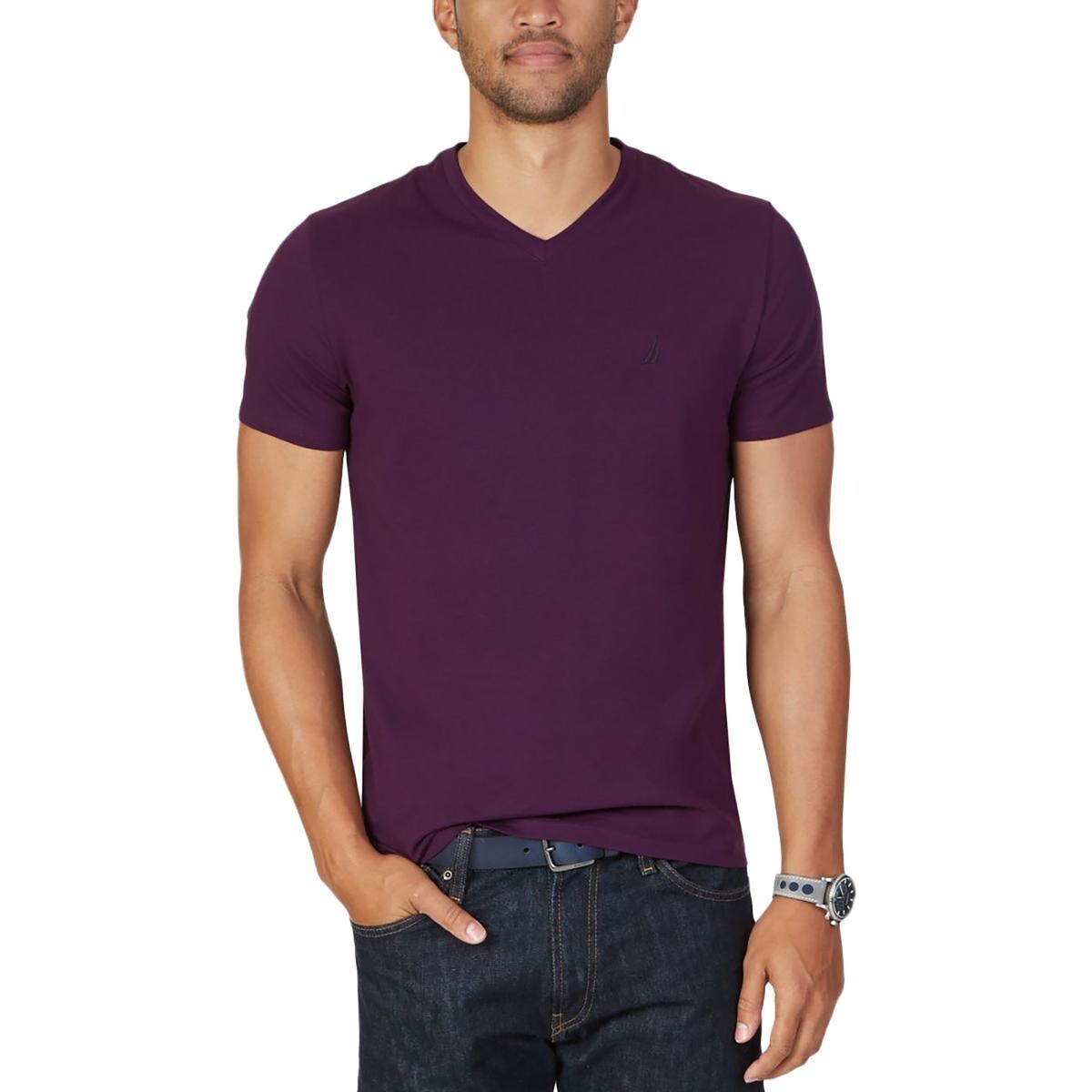 Shop Nautica Mens T Shirt Performance V Neck Overstock 19271623