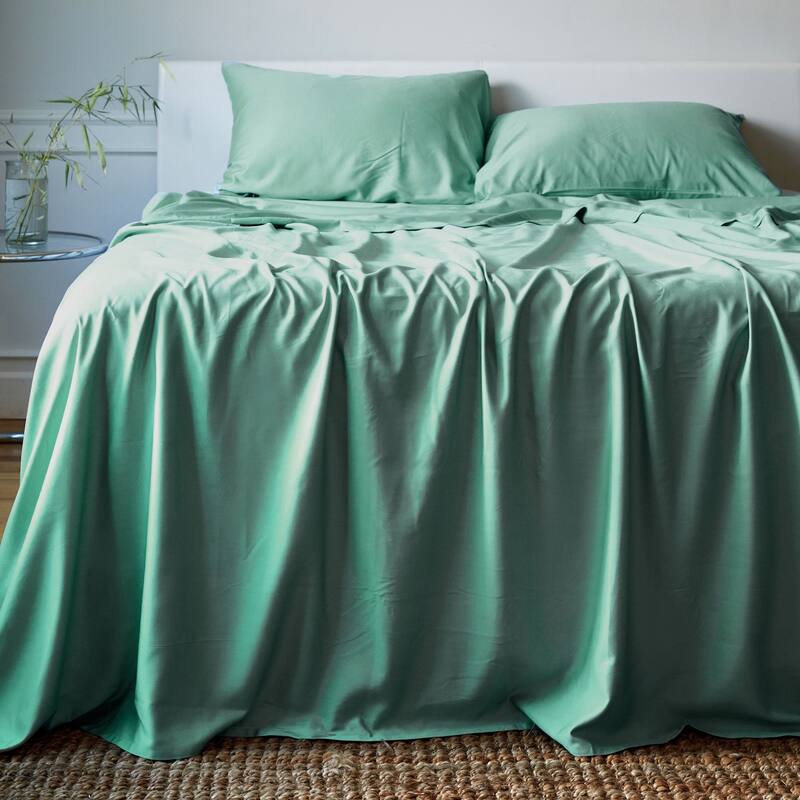 BedVoyage Luxury viscose from Bamboo Bed Sheet Set - Full - Seaglass
