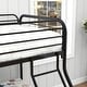 preview thumbnail 5 of 5, Heavy Duty Twin-Over-Full Metal Bunk Bed, Easy Assembly with Enhanced Upper-Level Guardrail, Black