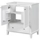 preview thumbnail 13 of 29, Modern 30 Inch Bathroom Vanity Base with Drawer and Adjustable Shelves, Cabinet Only without Sink