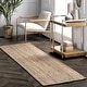 preview thumbnail 19 of 87, Nuloom Adelaida Farmhouse Jute Area Rug Natural - Runner - 2' 6" x 10'
