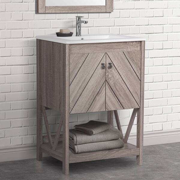 24 Inch Farmhouse Bathroom Vanity Set Overstock 31107891