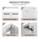 preview thumbnail 6 of 55, Beingnext 16"/23" Bathroom Vanity with Sink, Floating/Freestanding Bathroom Vanity with Soft Close Door