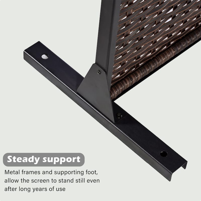 2Set Patio Outdoor Privacy Metal Screens and Panels