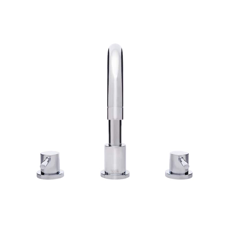 SAFAVIEH Solea Clora Dual Handle 9-inch Chrome Bathroom Vessel Faucet - 12Wx6Dx9H