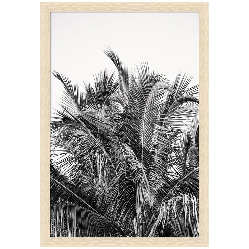 Kate and Laurel No 13 by Alicia Bock Framed Wall Art Print - 18 x 26 - Natural