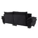preview thumbnail 7 of 16, 84 Inch Modern Style Sleeper Sofa, Corduroy Upholstered Sofa with Pillows,Deep Seat