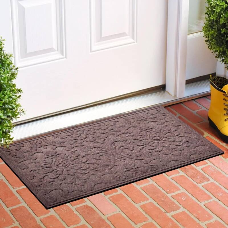 A1HC New All Weather Superior Dirt and Moisture Absorbing Polypropylene Door Mat with Non-Slip Backing for Inside Outside Use