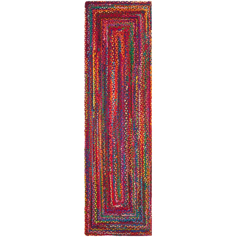 SAFAVIEH Georgine Handmade Nanny Braided Bohemian Cotton Rug