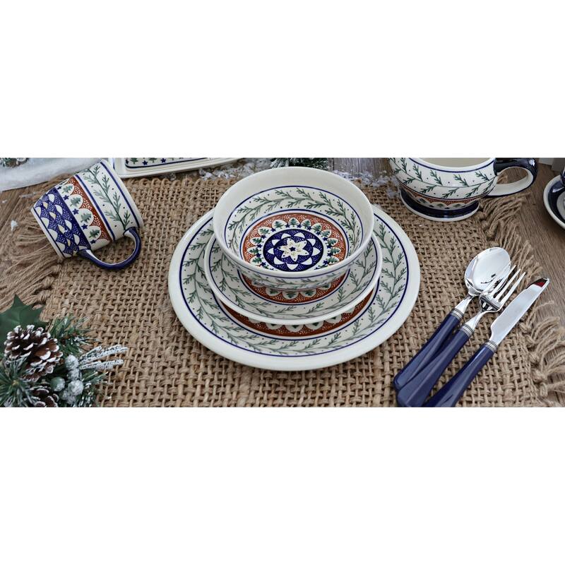 Blue Rose Polish Pottery Zaklady Cereal Bowl