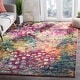 preview thumbnail 85 of 106, SAFAVIEH Monaco Shiloh Boho Abstract Modern Watercolor Area Rug 6'7" x 9'2" - Pink/Multi - Rectangle