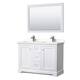 Option White / Giotto Quartz Top / Polished Chrome