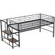 preview thumbnail 24 of 29, Mid Loft Bed with Storage Stairs Ideal for Kids Rooms and Play Areas