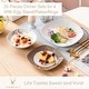 preview thumbnail 35 of 65, VEWEET 20-Piece White Porcelain Dinnerware Set (Service for 4)