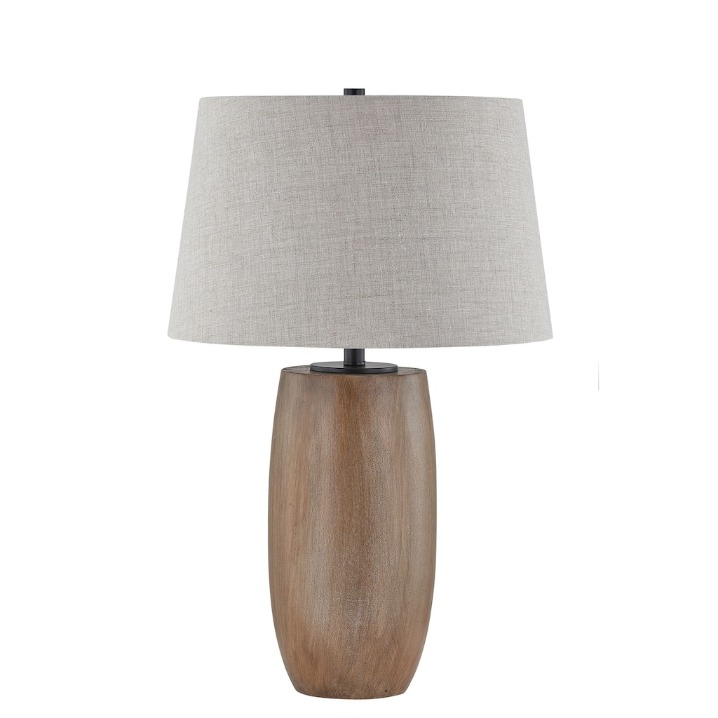 Conway 29" Table Lamp with Linen Shade, Brown (Set of 2)