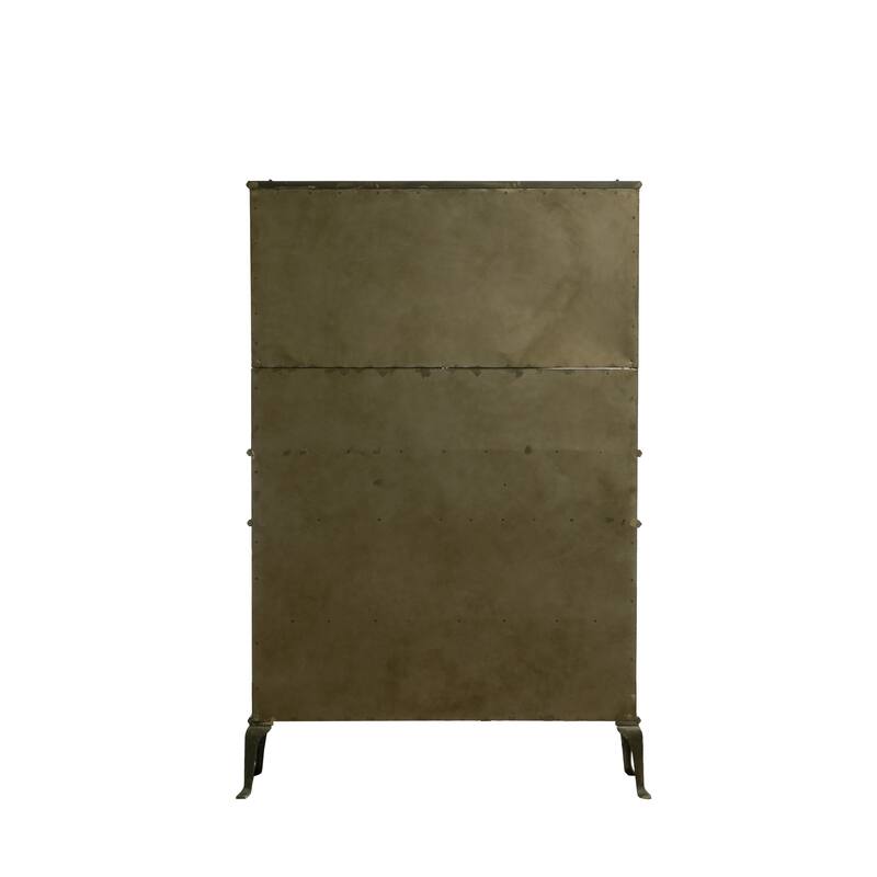 Antique Black Metal Cabinet