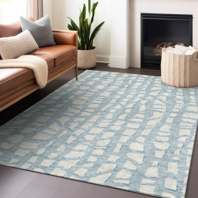 Premium Washable Super Soft Contemporary Cobble Mayfield Rug