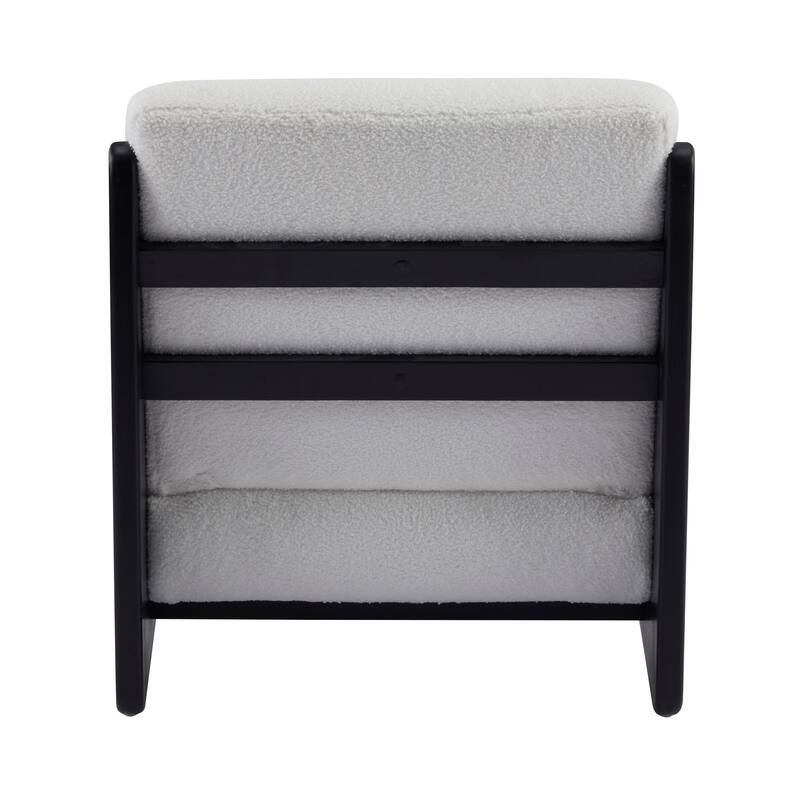 Christopher Knight Home - Modern Rubber Wood + Fabric Accent Chair