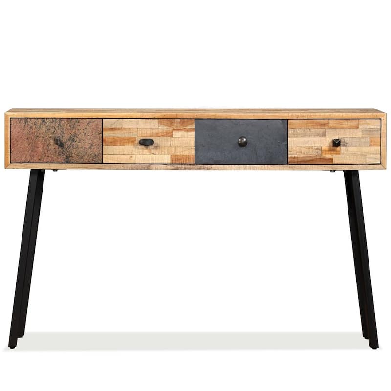 vidaXL Console Table Solid Reclaimed Teak 47.2"x11.8"x29.9"