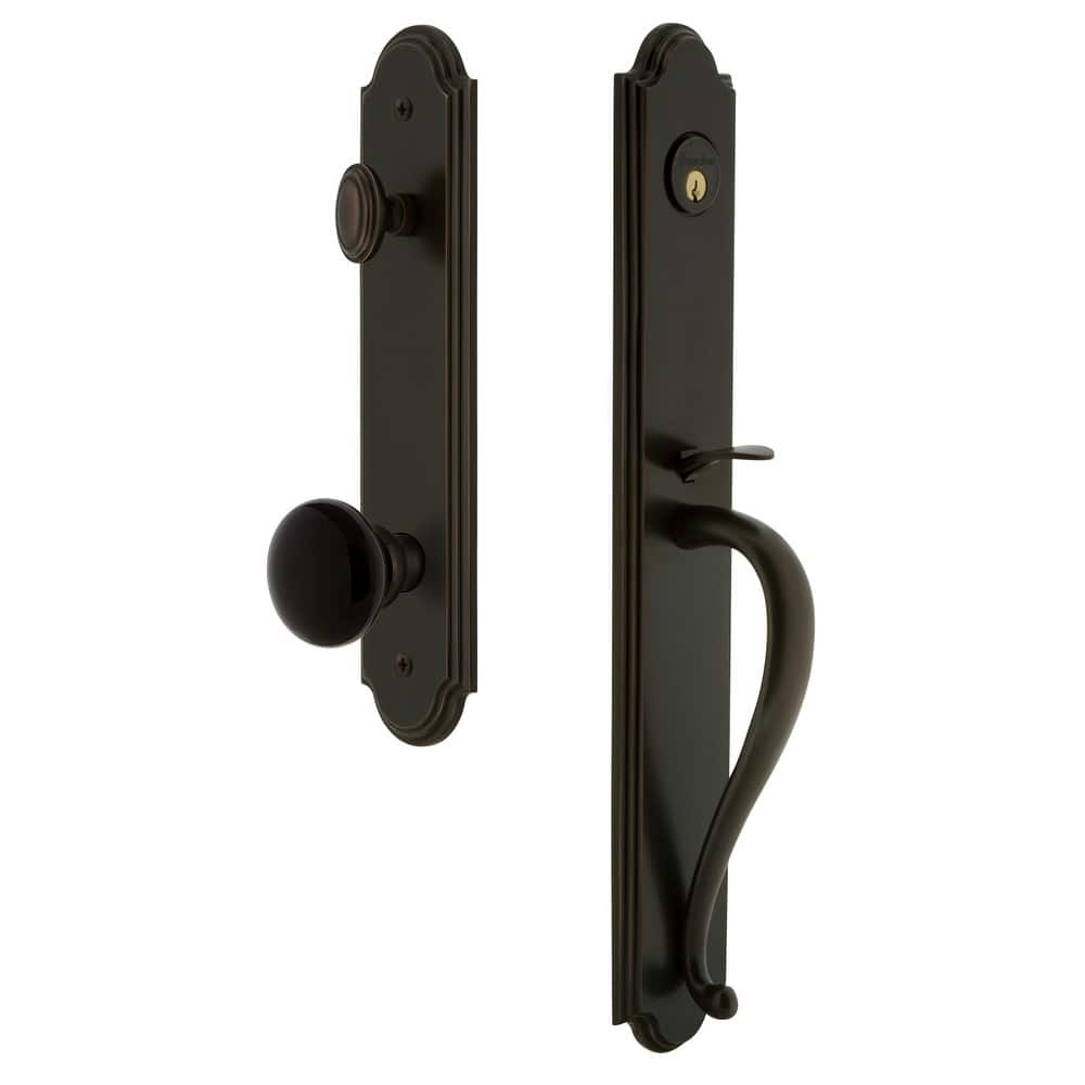 Grandeur Arc Solid Brass Rose Dummy Full Plate Full Plate 'S' Grip