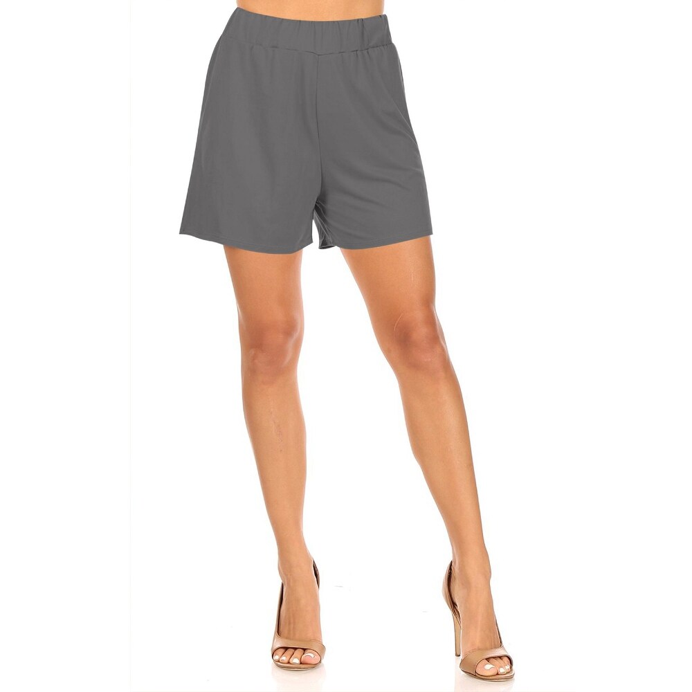 polyester dress shorts womens