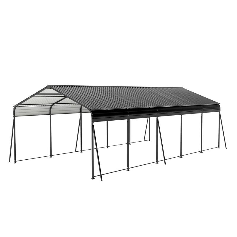 Campcraft 13 x 26.5 ft carport,0.25mm thick,with protective film to prevent scratching,2 pairs of adhesive gloves,3 hooks