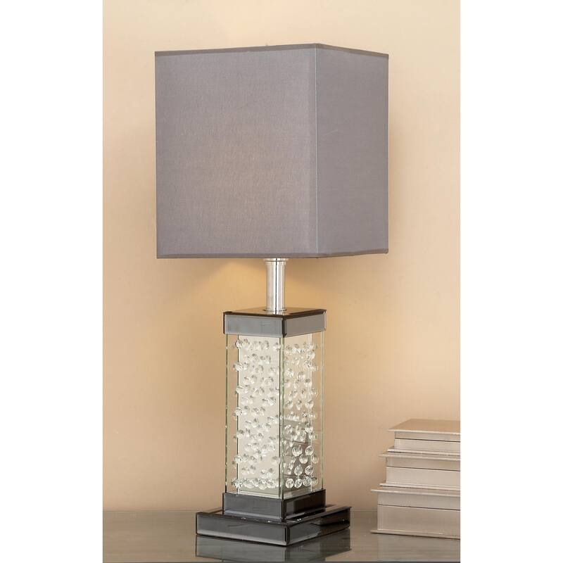 Glass Room Table Lamp - Gray - Roche River Decor