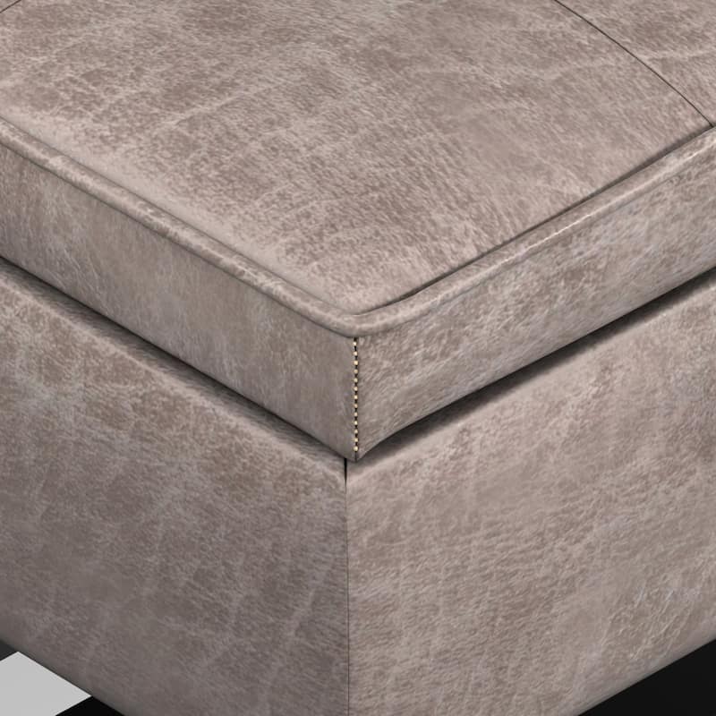 WYNDENHALL Essex 44 inch Wide Transitional Rectangle Ottoman Bench