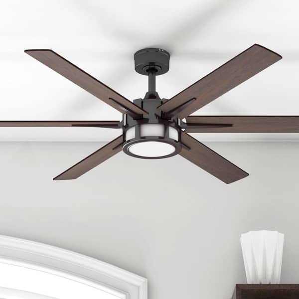 slide 2 of 14, Honeywell Kaliza LED 6-blade 56-inch Espresso Bronze Ceiling Fan with Remote