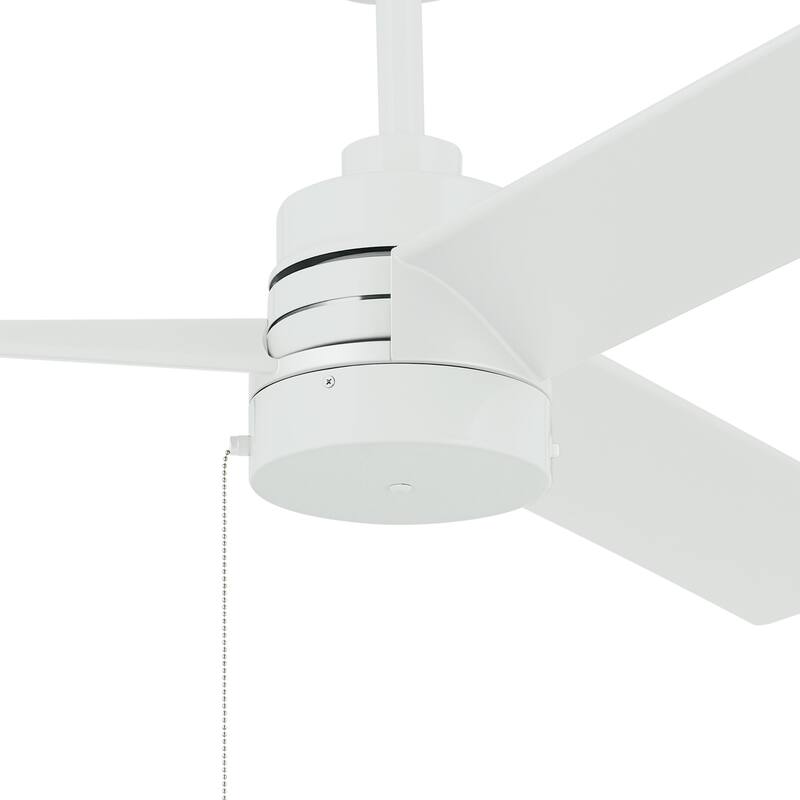 52 Inch Spyn Lite Fan in White with Matte White Blades