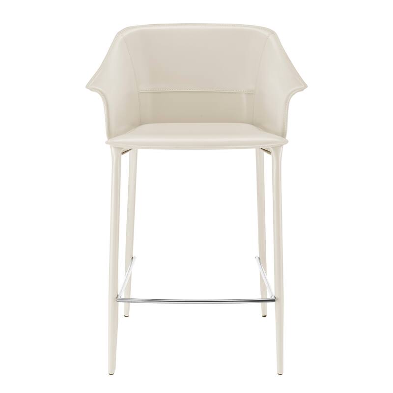 NPD Furniture Callie Recycled Leather Counter Stool