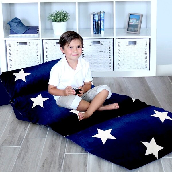 butterfly craze kid's floor pillow bed cover