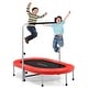 preview thumbnail 3 of 20, Goplus 50'' Trampoline for 2 People Foldable Rebouncer w/Adjustable - See Details Red