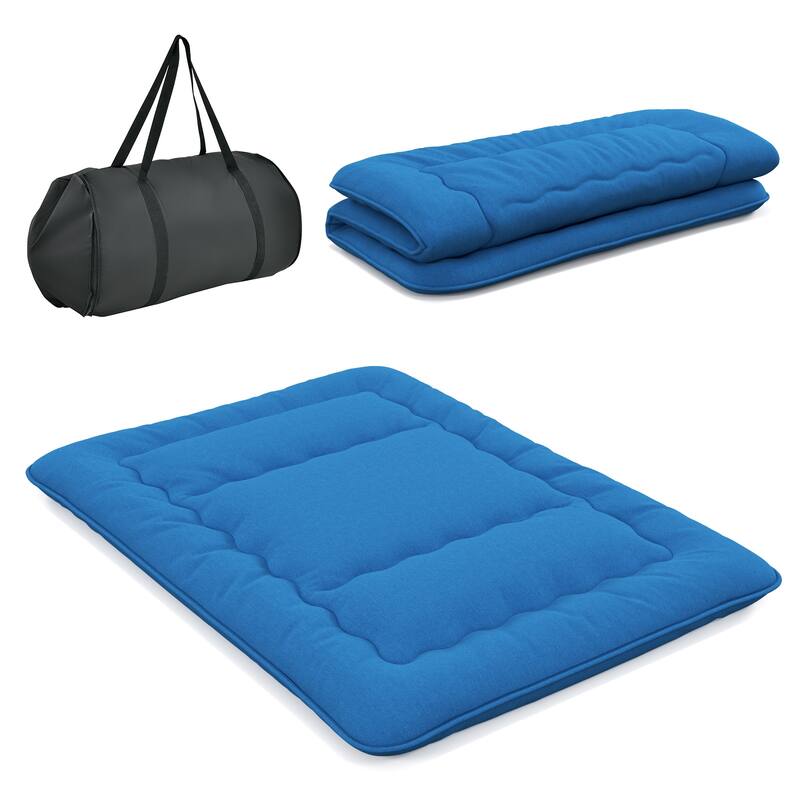 Futon Mattress Floor Sleeping Pad with Washable Cover