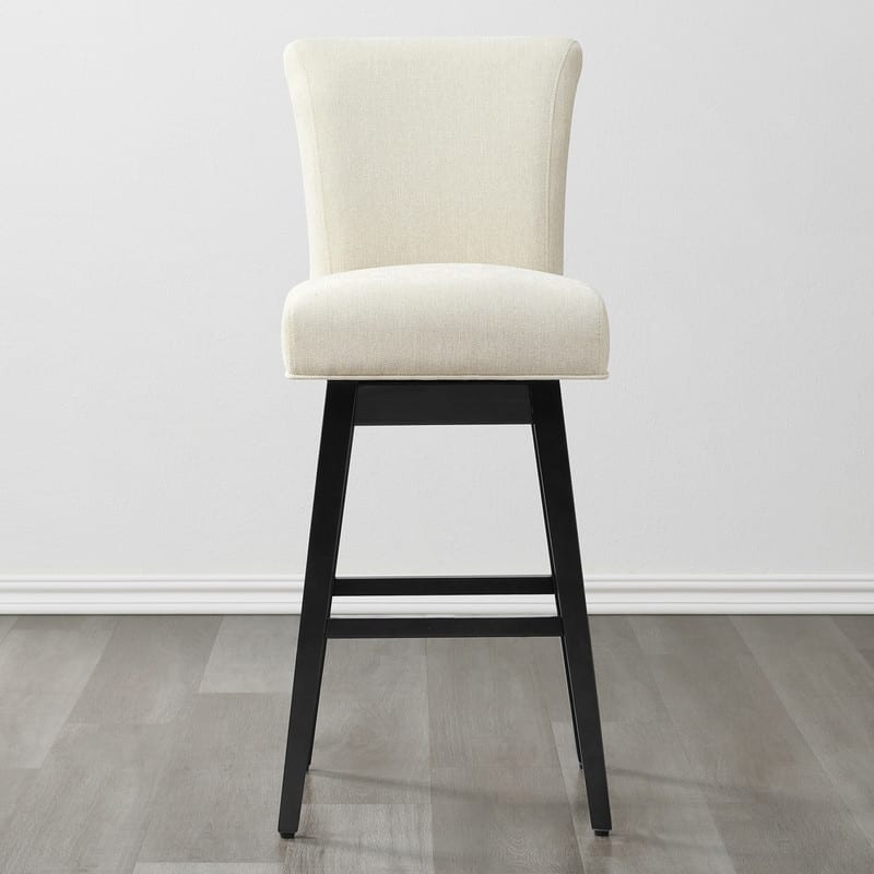 Spruce & Spring Noah Upholstered 26-inch Counter Height Swivel Barstool Set