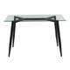 Option Black Metal/Clear Glass