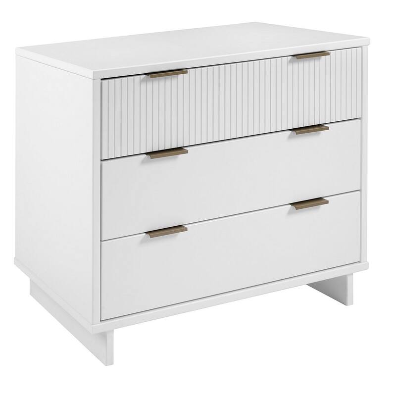 Manhattan Comfort Granville 38.18" Modern Standard 3 Drawer Dresser