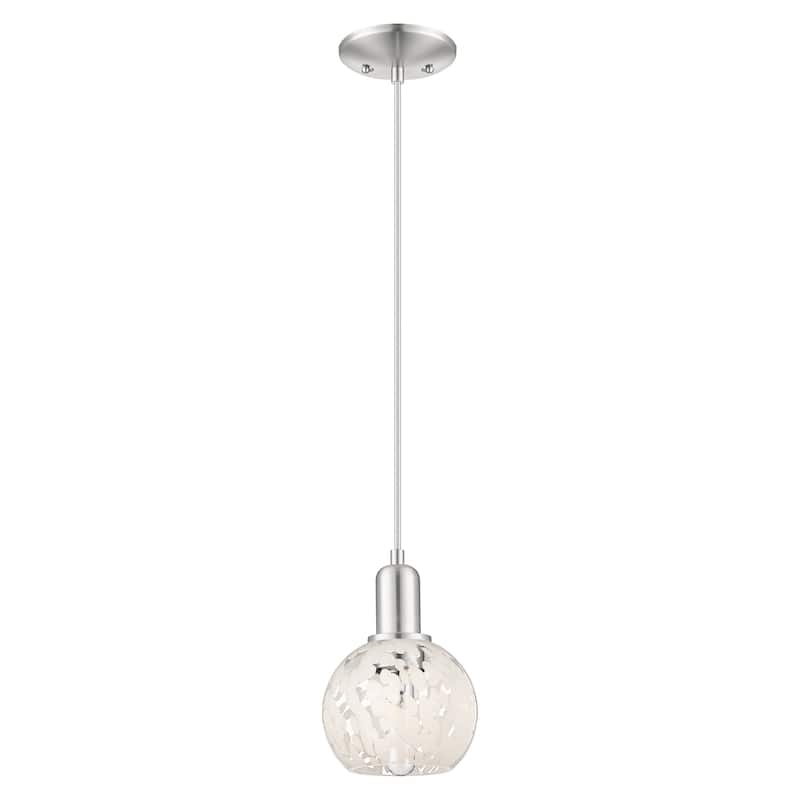 Innovations Lighting Endless Possibilities Arcadia - White Mouchette - 1 Light 6" Cord Hung Mini Pendant