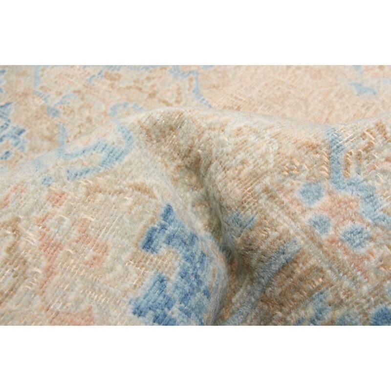 ECARPETGALLERY Hand-knotted Antalya Vintage Beige Wool Rug - 2'9 x 9'6