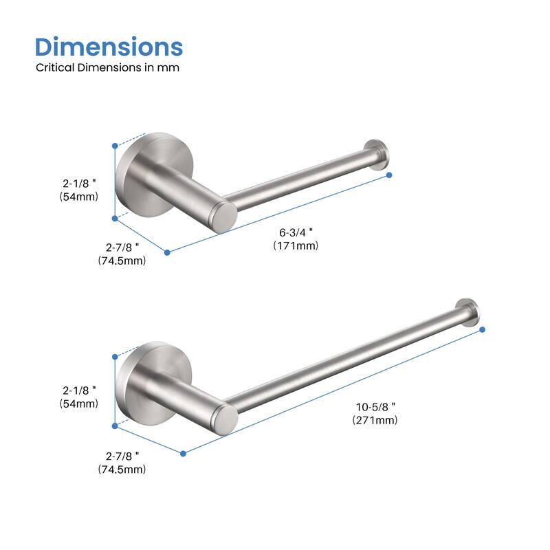 Circular 2-Piece Bathroom Hardware Set