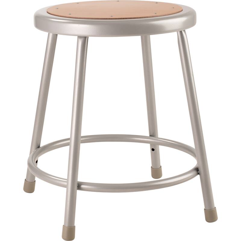 NPS 18" Heavy Duty Steel Stool, Grey - Grey