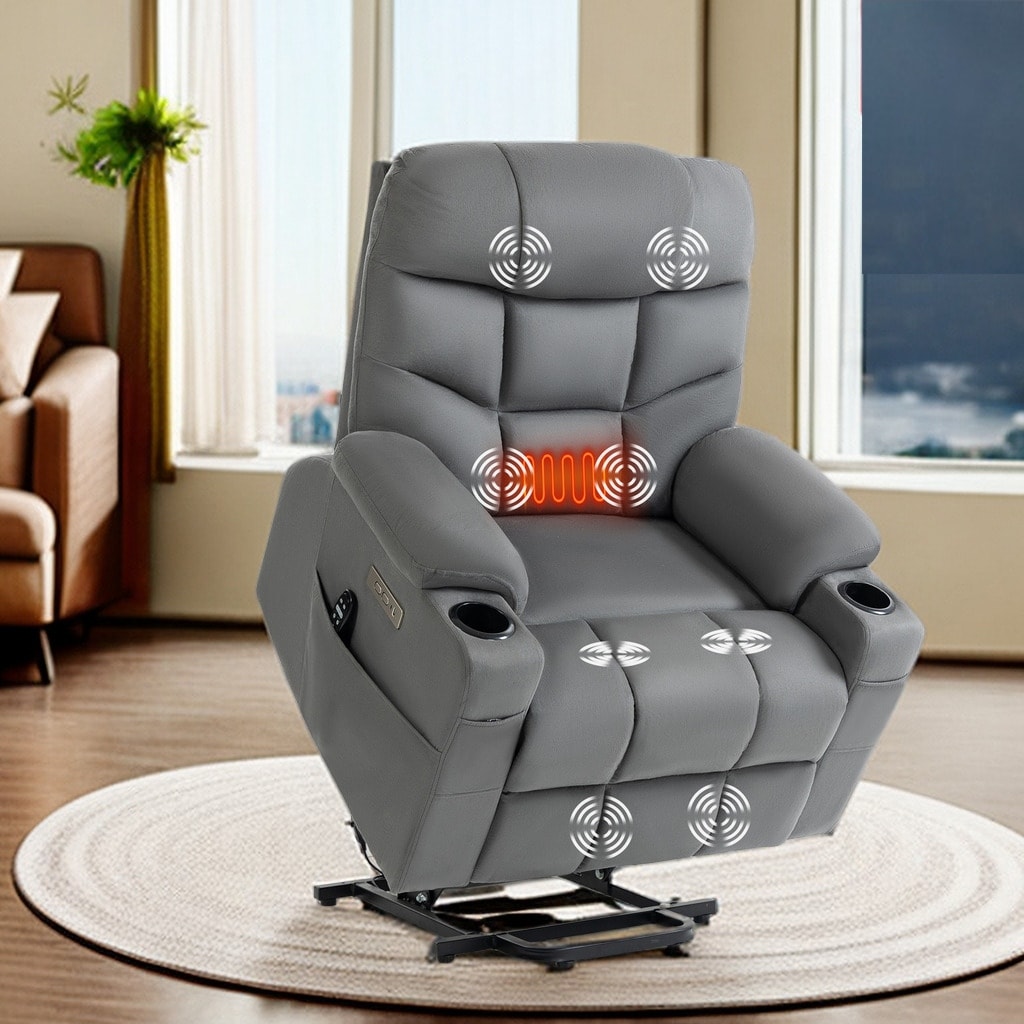 Heating Massage Recliner Chair Base Recliner Chair Power Lift