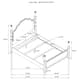 Andover Four Poster Bed Dark Oak