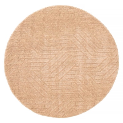 Kashkuli Gabbeh Tan Rug 4'0" x 4'0" - 4'0 x 4'0