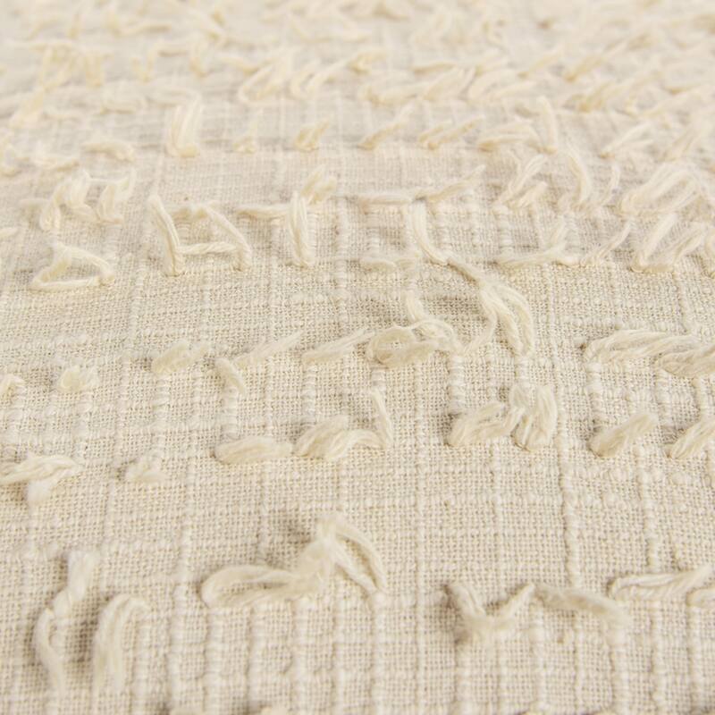 Natural Textural Cotton Pillow Cover - Bed Bath & Beyond - 35651892