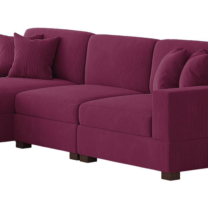 Oversized L-shaped Modular Sectional Sofa with Chaise Lounge