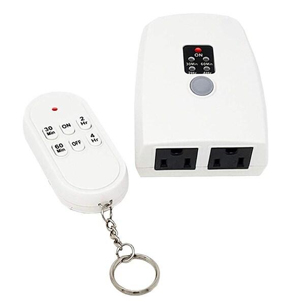 Indoor Remote Control Outlet with Countdown Timer, Wireless Auto Shut