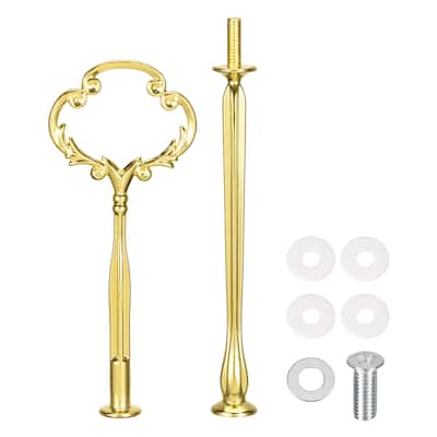 1 Set Cake Tray Stand Handle Cupcake Dessert Plate Hardware Fitting Holder Rod Stand Handle, 2-Tiers