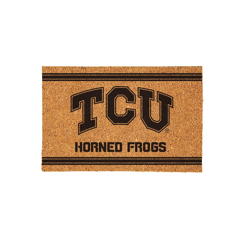 Texas Christian University Monochrome Indoor/Outdoor Coir Door Mat